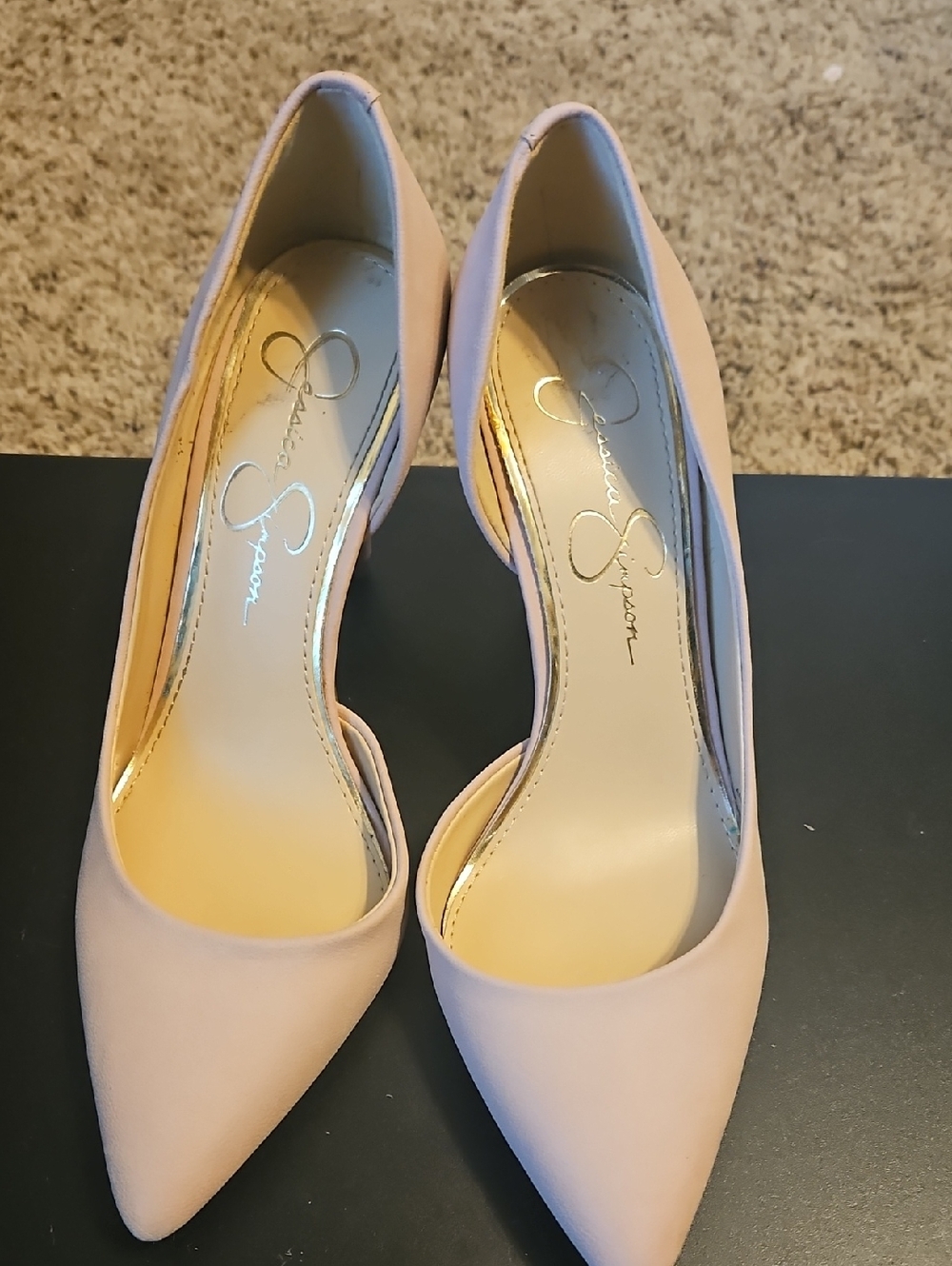 Jessica Simpson Blush Pink Pointed-Toe D'Orsay Pumps